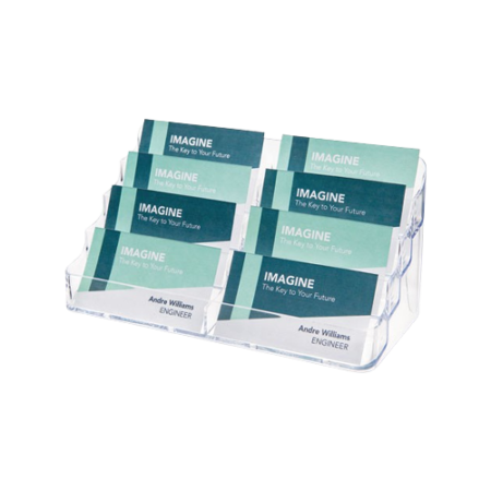 8-Pocket Business Card Holder, Holds 400 Cards