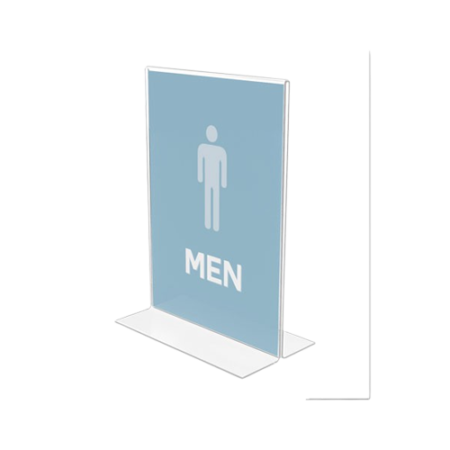 Classic Image Double-Sided Sign Holder, 5 x 7 Insert, Clear