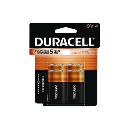 CopperTop Alkaline 9V Batteries, 4/Pack