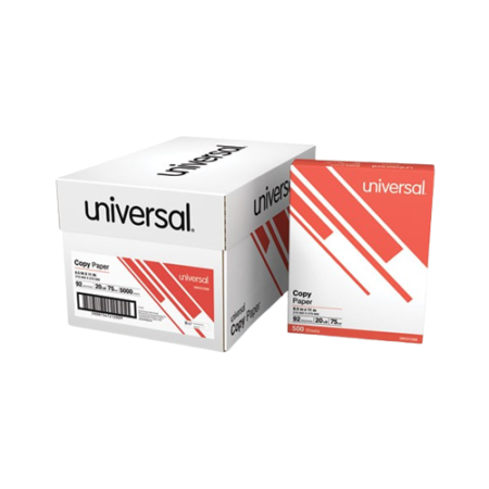 Copy Paper, 92 Bright, 20 lb Bond Weight, 8.5 x 11, White, 500 Sheets