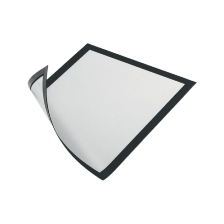 DURAFRAME Magnetic Sign Holder, 8.5 x 11, Black Frame, 2/Pack