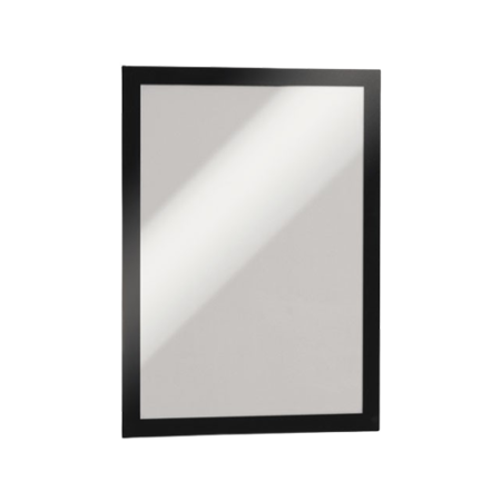 DURAFRAME Sign Holder, 8.5 x 11, Black Frame, 2/Pack