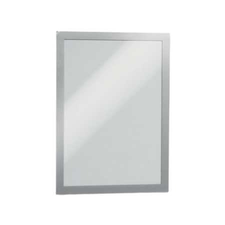 DURAFRAME Sign Holder, 8.5 x 11, Silver Frame, 2/Pack