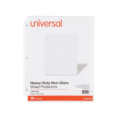 Deluxe Heavyweight Sheet Protector, 3-Hole Punched