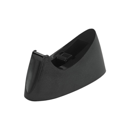 Desktop Tape Dispenser, Weighted Nonskid Base, 1" Core, Black
