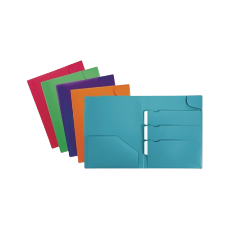 Divide It Up Four-Pocket Poly Folder