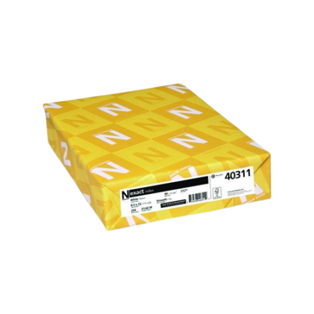 Exact Index Card Stock, 94 Bright, 90 lb Index Weight, 8.5 x 11, White