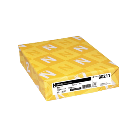 Exact Vellum Bristol Cover Stock, 94 Bright, 67-lb Bristol Weight, 8.5 x 11