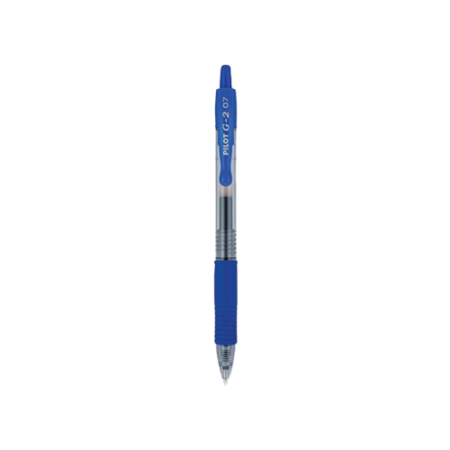 G2 Premium Gel Pen, Retractable, Fine 0.7 mm, Blue Ink, Smoke/Blue