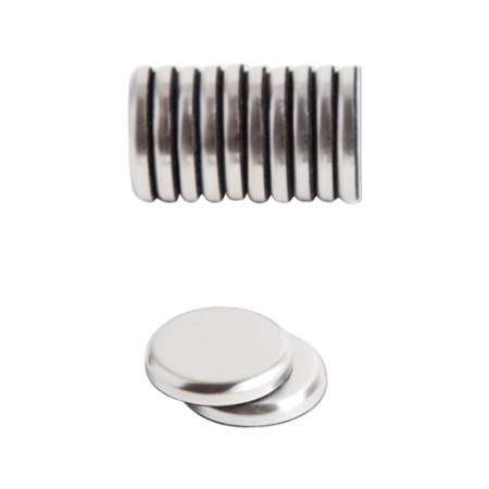 High Energy Magnets, Circles, 1.25" Diameter, Silver, 12/Pack