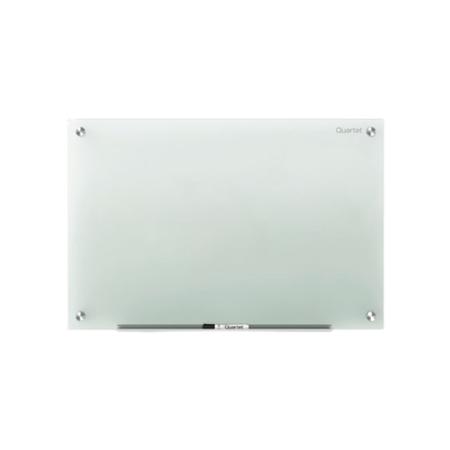 Infinity Magnetic Glass Marker Board, 72" x 48", White Surface