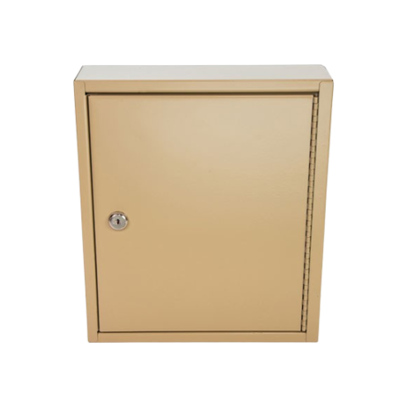 Key Lockable Key Cabinet, 60-Key, Metal, Sand