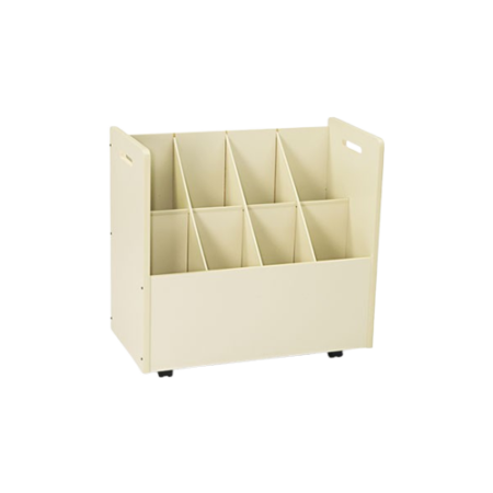 Laminate Mobile Roll Files, 8 Compartments, 30.13w x 15.75d x?