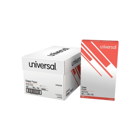 Legal Size Copy Paper, 92 Bright, 20 lb Bond Weight, 8.5 x 14, White, 500 Sheets