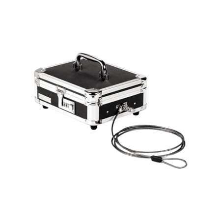 Locking Cash Box, 7 Compartments, Key Lock