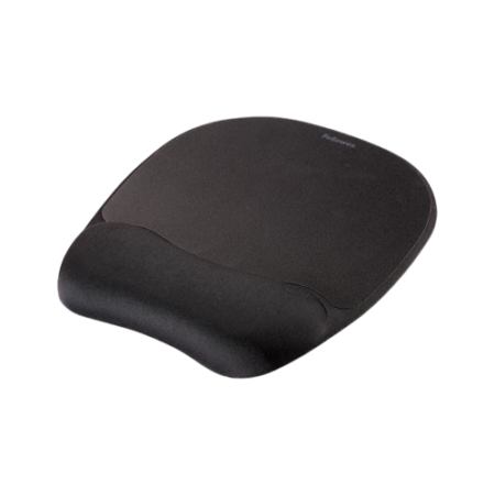 Memory Foam Mouse Pad with Wrist Rest, 7.93 x 9.25, Black