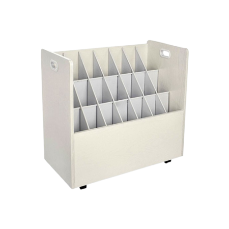 Mobile Roll File, 21 Compartments, 30.25w x 15.75d x 29.25h