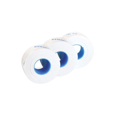 One-Line Pricemarker Labels, 0.44 x 0.81, White, 1,200/Roll, 3 Rolls/Box