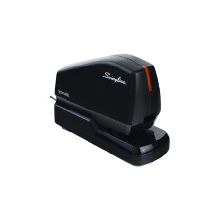 Optima 50 Electric Stapler, 50-Sheet Capacity, Black/Orange