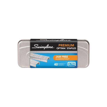 Optima Staples, 0.25" Leg, 0.5" Crown, Steel, 3,750/Pack