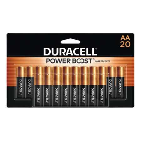 Power Boost CopperTop Alkaline AA Batteries, 20/Pack