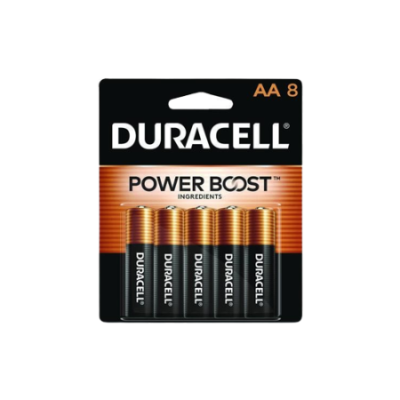 Power Boost CopperTop Alkaline AA Batteries, 8/Pack