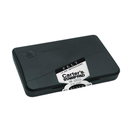 Pre-Inked Felt Stamp Pad, 4.25" x 2.75", Black