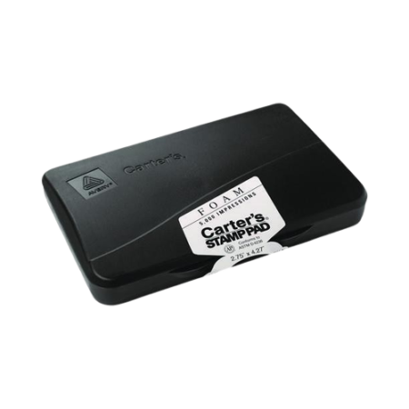 Pre-Inked Foam Stamp Pad, 4.25" x 2.75", Black