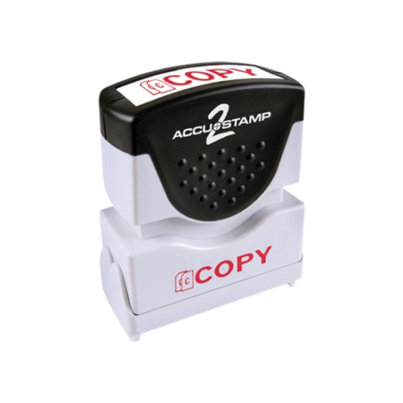 Pre-Inked Shutter Stamp, Red, COPY, 1.63 x 0.5