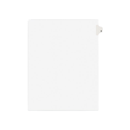 Preprinted Legal Exhibit Side Tab Index Dividers, Avery Style, 10-Tab
