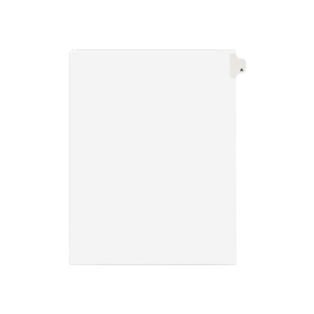 Preprinted Legal Exhibit Side Tab Index Dividers, Avery Style, 26-Tab