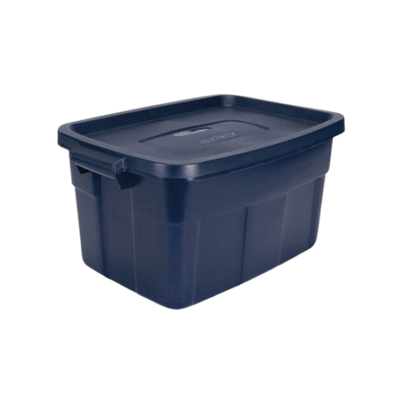 Roughneck Storage Box, 14 gal, Dark Indigo Metallic