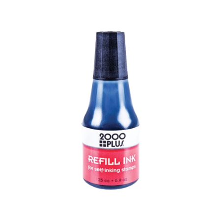 Self-Inking Refill Ink, 0.9 oz. Bottle, Black