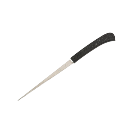 Serrated Blade Hand Letter Opener, 8", Black