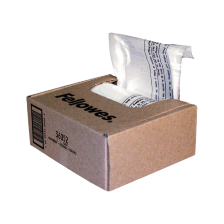 Shredder Waste Bags, 6-7 gal Capacity, 100/Carton