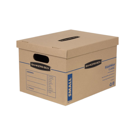 SmoothMove Classic Moving/Storage Boxes, Half Slotted Container