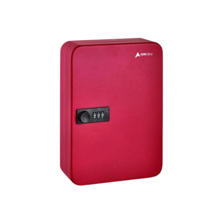 Steel Heavy-Duty Key Cabinet with Combination Lock, 48-Key, 7.1 x 3 x 8