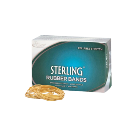Sterling Rubber Bands, Size 64, 0.03" Gauge, Crepe, 1 lb Box, 425/Box