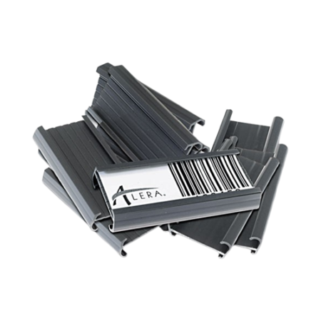 Wire Shelving Shelf Tag, Side Load, 3" Long, Gray, 10/Pack