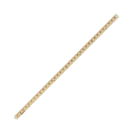 Wood Yardstick with Metal Ends, 36" Long
